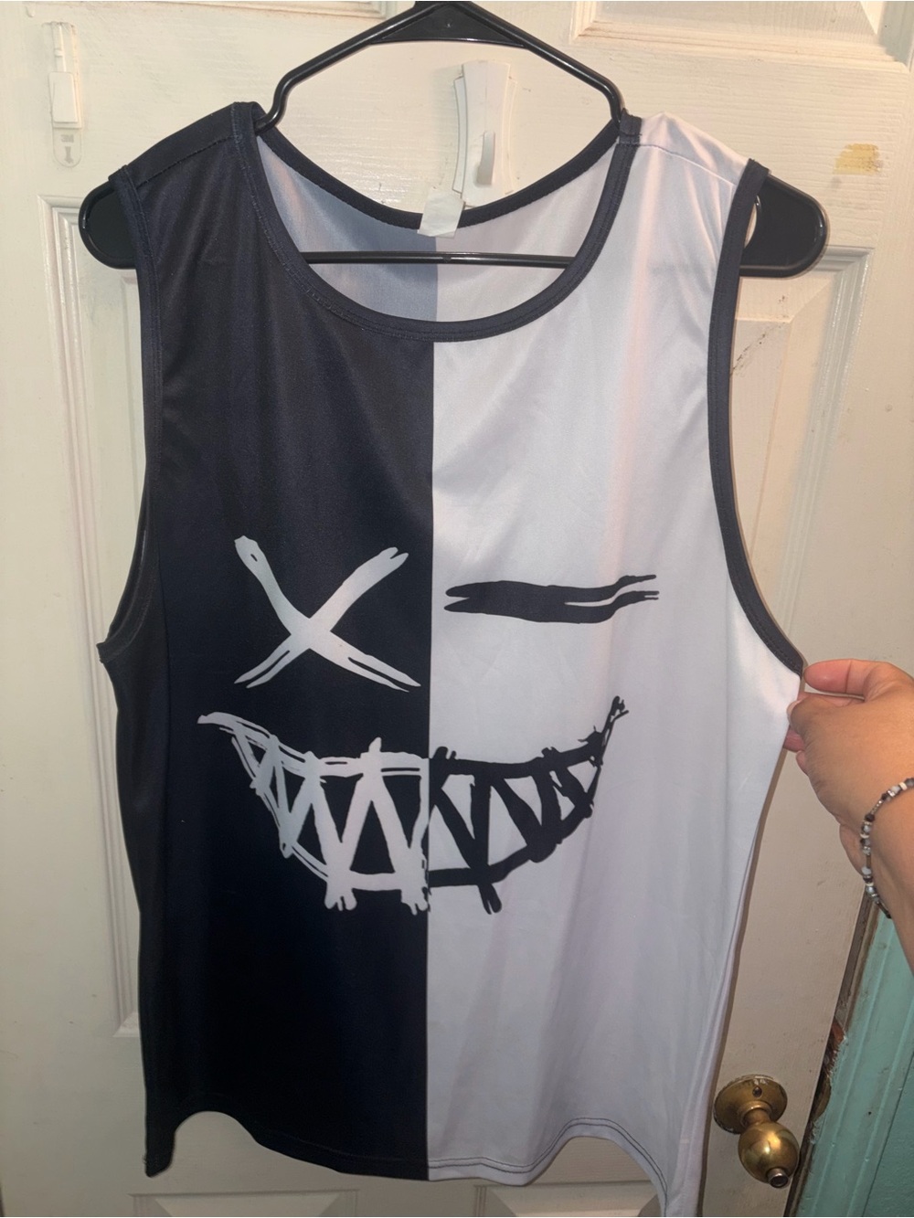 Kids Black & White Graphic Tank Top